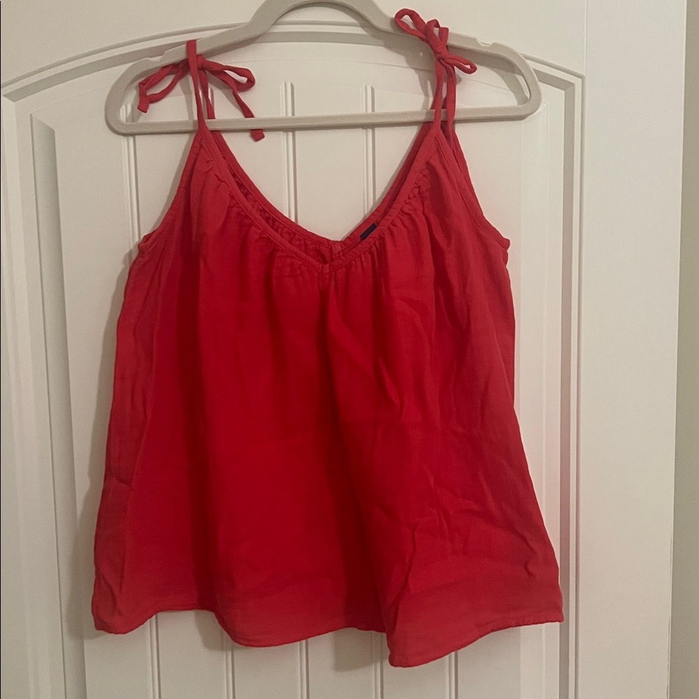 Old Navy Coral Pink Shoulder Strap Tank Top-Size Small